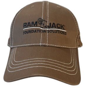 BNWOT Mens Brown Ramjack Foundation Solutions Baseball Hat Cap by Headliner OSFA